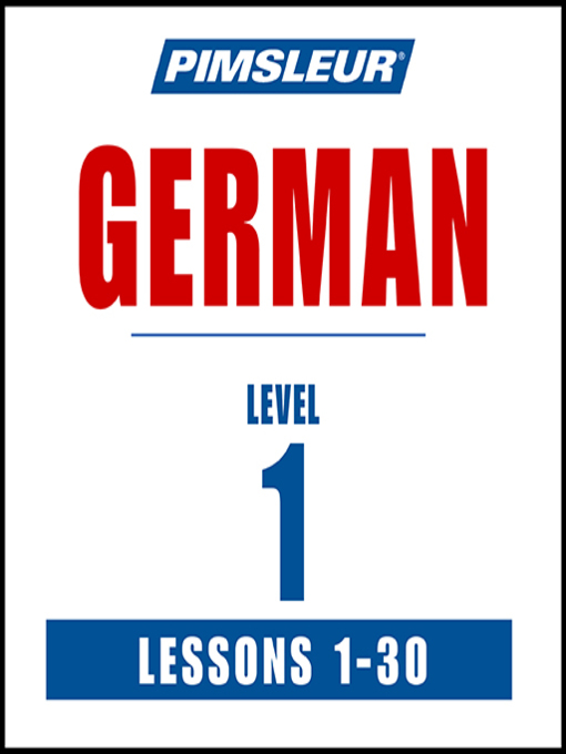 Title details for Pimsleur German Level 1 MP3 by Pimsleur - Available